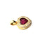 Pendentif PENDENTIF COEUR RUBIS DIAMANTS 58 Facettes 3334