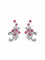 Boucles d'oreilles Clips Or gris Diamants Rubis 58 Facettes