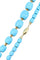 Collier COLLIER CHUTE TURQUOISES 58 Facettes 054561