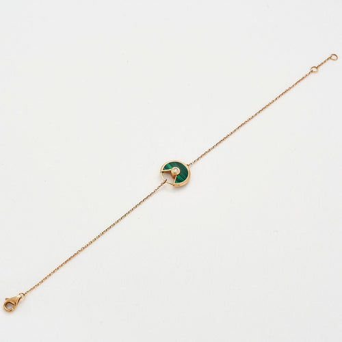 Bracelet CARTIER - Bracelet AMULETTE Malachite Diamant 58 Facettes