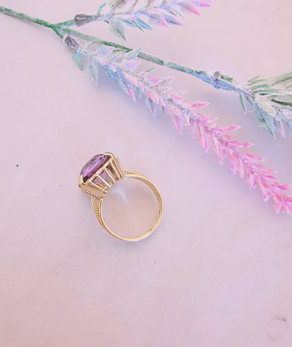 Bague Bague Améthyste rectangulaire 58 Facettes AB 1077