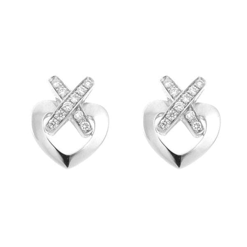 Boucles d'oreilles CHAUMET - BOUCLES D'OREILLES STUD LIENS HEART OR DIAMANTS 58 Facettes 082206-000