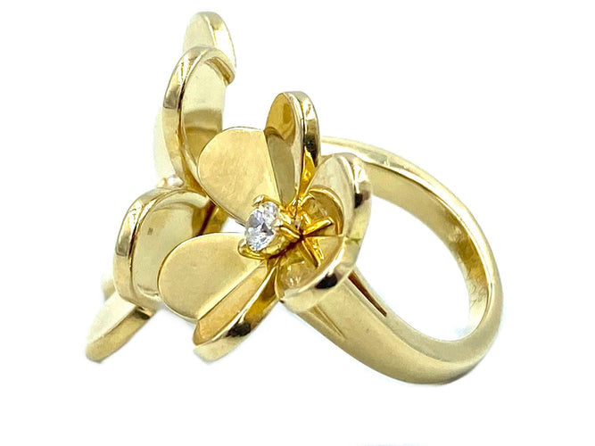 Bague Bague Van Cleef & Arpels "Entre les doigts Frivole" or jaune et diamants 58 Facettes