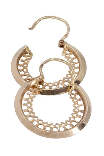 Boucles d'oreilles CRÉOLES AJOURÉE 58 Facettes 075951