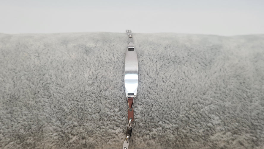 Bracelet Gourmette en Or Blanc 58 Facettes