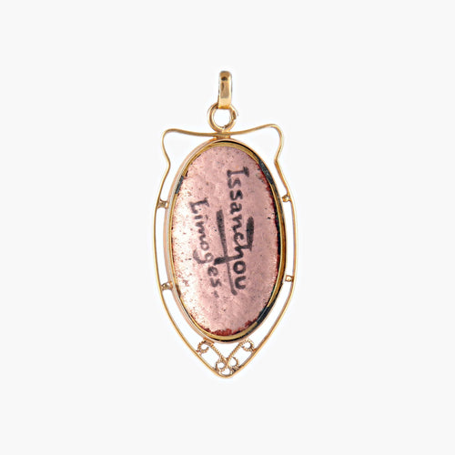 Pendentif Pendentif Email de Limoges Jean-Baptiste Issanchou 58 Facettes