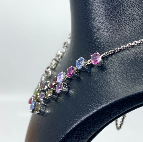 Collier Collier Grenat Péridot Améthyste 58 Facettes A 196