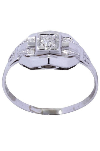 Bague 55 BAGUE ART-DÉCO DIAMANT 58 Facettes 061751