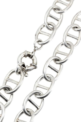 Collier COLLIER ARGENT MAILLE MARINE 58 Facettes 041251