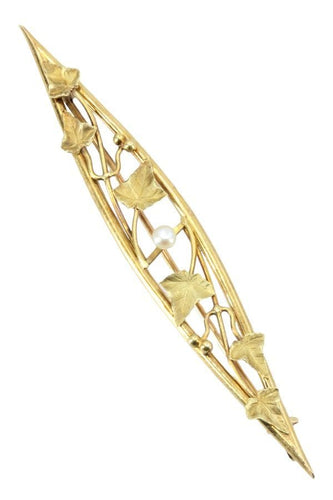 Broche BROCHE ART-NOUVEAU PERLE 58 Facettes 054851