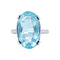 Bague 55 Bague Topaze bleue 58 Facettes