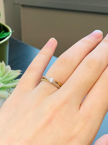 Bague Bague Solitaire 2 ors 0,15cts 58 Facettes 20400000368