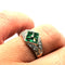 Bague 50 Bague Art Déco diamants et émeraudes 58 Facettes 3712