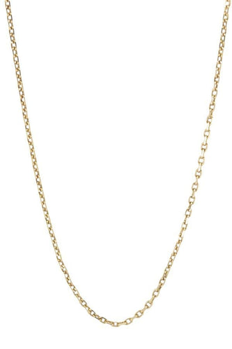 Collier CHAINE MAILLE FORÇAT DIAMANTÉE 58 Facettes 052971