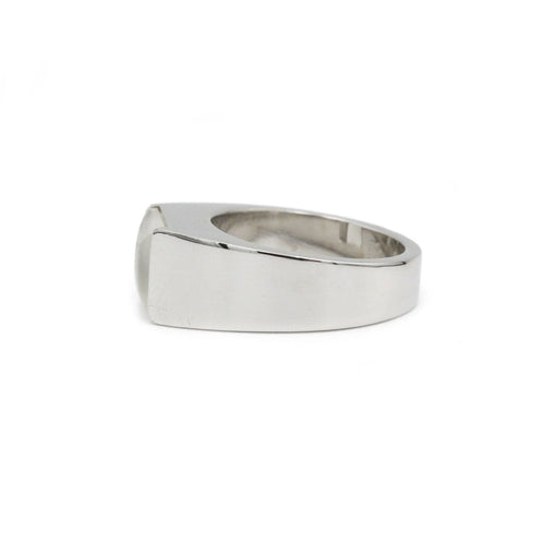 Bague 50 Bague Tank Cartier en Or blanc & pierre de lune 58 Facettes 230160R
