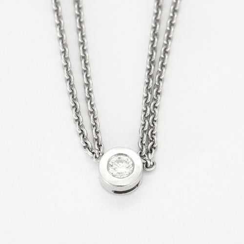 Collier Collier or gris, diamant 58 Facettes HS20354