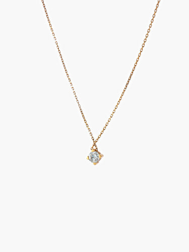 Collier COLLIER SOLITAIRE DIAMANT /OR JAUNE 58 Facettes