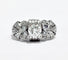 Bague 56.5 Bague 1930 Or gris Diamants 58 Facettes 1-981/2