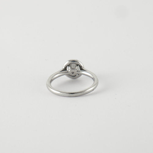 Bague 50 Bague Solitaire Or blanc Diamants 58 Facettes