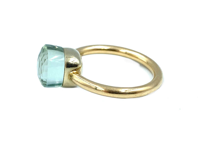 Bague POMELLATO. Bague Nudo petit modèle or rose et prasiolite 58 Facettes