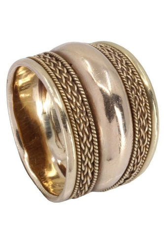 Bague Bague jonc moderne, or jaune 58 Facettes 063731