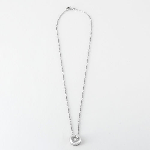 Pendentif Chaine et pendentif diamant or blanc 18K 58 Facettes