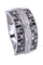 Bague 60 BAGUE MODERNE DIAMANTS NOIRS ET BLANCS 58 Facettes 071301