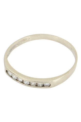 Bague DEMI-ALLIANCE DIAMANTS 58 Facettes 044221