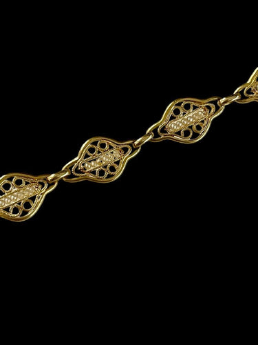 Bracelet Bracelet Or Perles Fines 58 Facettes