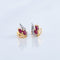 Boucles d'oreilles Clous d'oreilles rubis 58 Facettes JE64