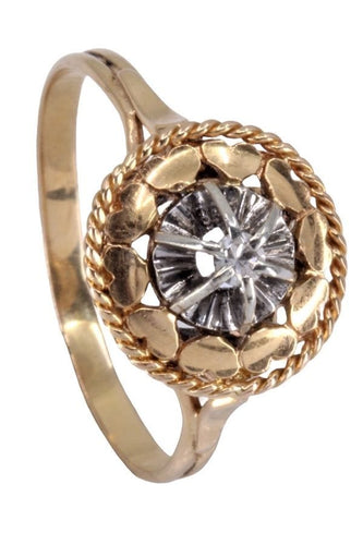 Bague 60 BAGUE DIAMANT NAPOLÉON III 58 Facettes 071231