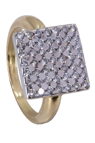 Bague 54 BAGUE PAVAGE DIAMANTS 58 Facettes 073801