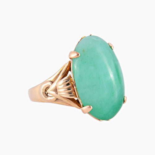 Bague Bague cabochon de jade 58 Facettes 432