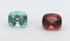 Gemstone Paire de Tourmaline bleu lagon et rubellite 3.05cts 58 Facettes 205