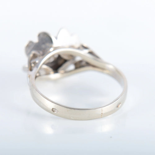 Bague 48 Bague Solitaire Fleur 58 Facettes JE449