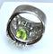 Bague 51 Bague Art Déco Platine diamants et péridot 58 Facettes