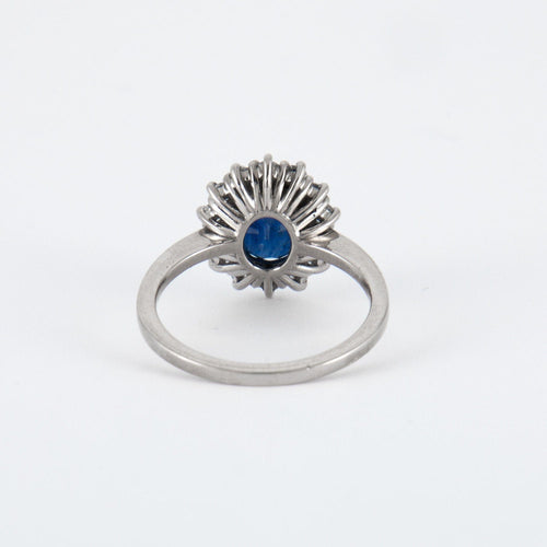 Bague Bague Marguerite Diamants Saphir 58 Facettes