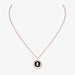Collier Messika - Collier Lucky Move onyx/diamants Or rose 58 Facettes
