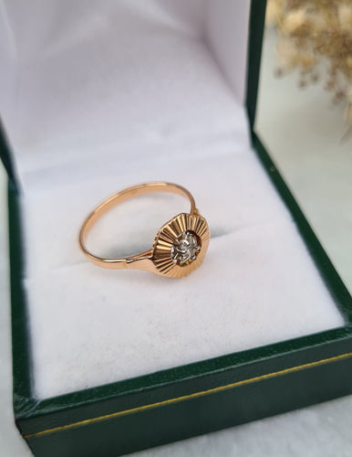 Bague 50.5 Bague Art Déco guillochée 58 Facettes 324