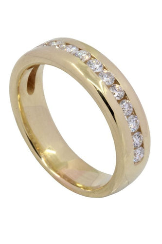 Bague DEMI ALLIANCE DIAMANTS 58 Facettes 047731