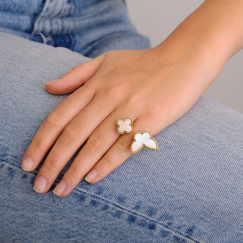 Bague 50 VAN CLEEF & ARPELS - Bague Lucky Alhambra Nacre 58 Facettes