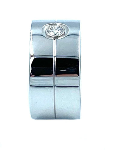 Bague CARTIER. Collection Love, bague or blanc et diamant 58 Facettes