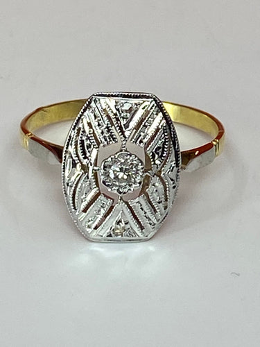 Bague 52 Bague 2 Ors, diamants 58 Facettes