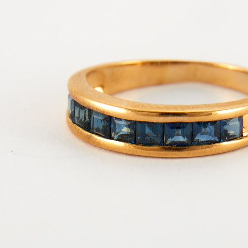 Bague 50.5 Bague en Or jaune & saphirs 58 Facettes
