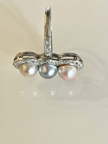 Bague 56 Bague Trilogie Perles de Couleur 58 Facettes 1046905