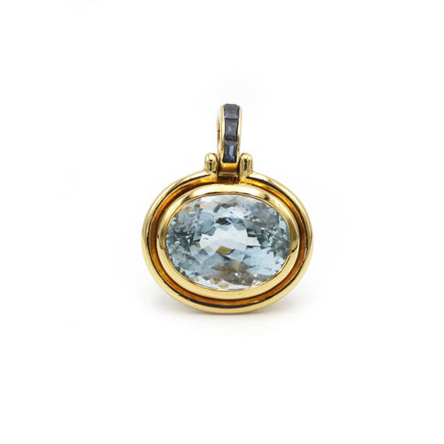 Pendentif Pendentif Topaze Saphirs 58 Facettes 230282R