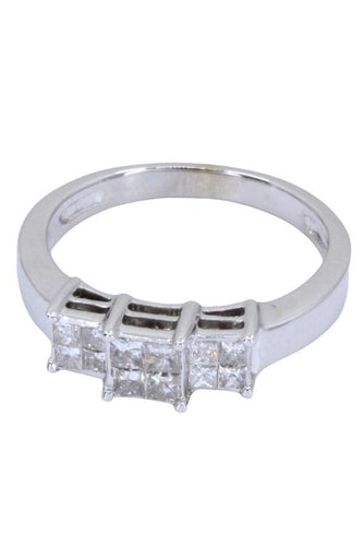 Bague 57 BAGUE JARRETIÈRE MODERNE DIAMANTS 58 Facettes 060421