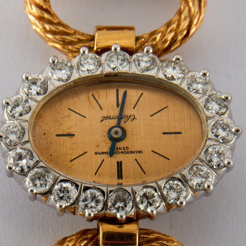 Montre Vacheron Constantin pour Chaumet - Montre Or et Diamants 58 Facettes
