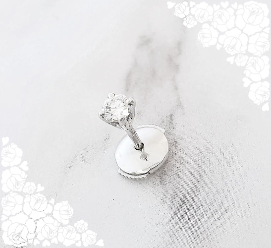 Boucles d'oreilles 1 Boucle d'oreille puce Diamant 0,16 ct 58 Facettes AA 1583