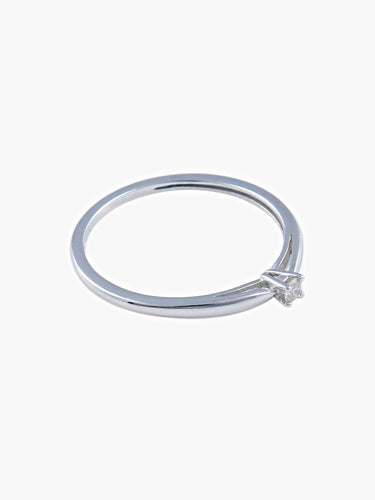 Bague Bague COMPLICE Solitaire Or blanc 58 Facettes